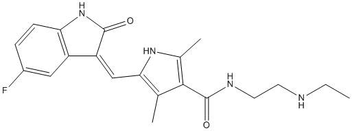 N-Desethyl Sunitinib Structure